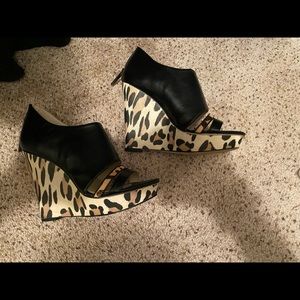 Calvin Klein leopard print platform- amazing!!